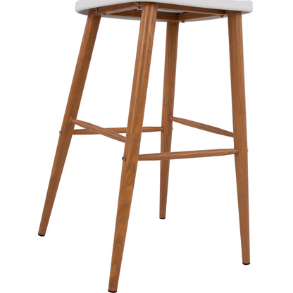 BAR STOOL VANESSA IN WHITE COLOR 43x49x107