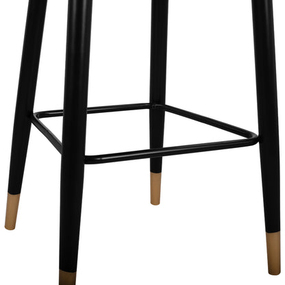 BAR STOOL SERENITY GREY VELVET WITH METAL FRAME 51x57x110