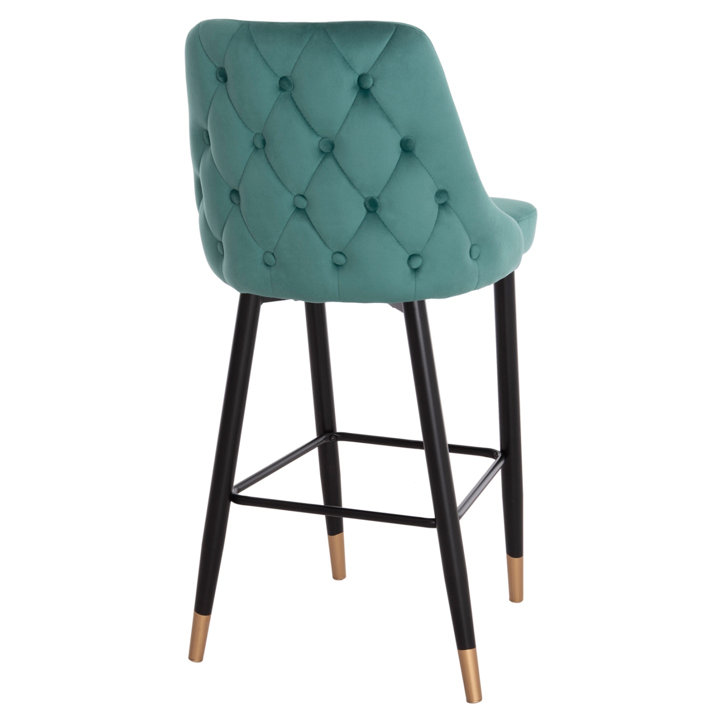 BAR STOOL SERENITY VELVET CYPRESS WITH METAL FRAME 51x57x110