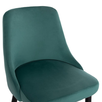 BAR STOOL SERENITY VELVET CYPRESS WITH METAL FRAME 51x57x110