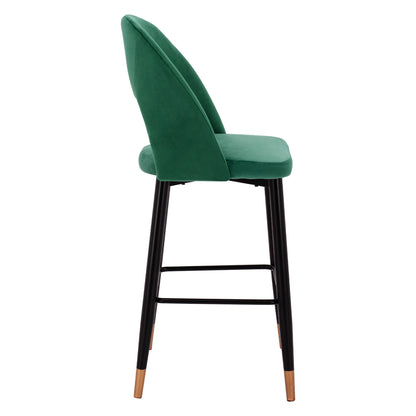 HARPER BAR STOOL CYPRESS VELVET WITH METAL FRAME 50x51x111