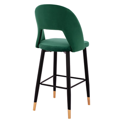 HARPER BAR STOOL CYPRESS VELVET WITH METAL FRAME 50x51x111