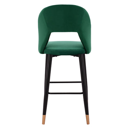 HARPER BAR STOOL CYPRESS VELVET WITH METAL FRAME 50x51x111