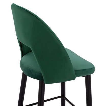 HARPER BAR STOOL CYPRESS VELVET WITH METAL FRAME 50x51x111