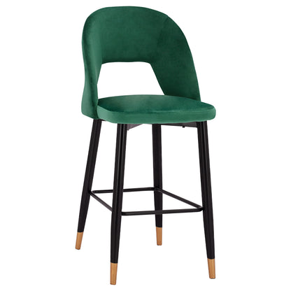 HARPER BAR STOOL CYPRESS VELVET WITH METAL FRAME 50x51x111