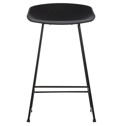 NAILA BAR STOOL BLACK MEDIUM HEIGHT 44x44x74