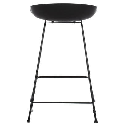 NAILA BAR STOOL BLACK MEDIUM HEIGHT 44x44x74