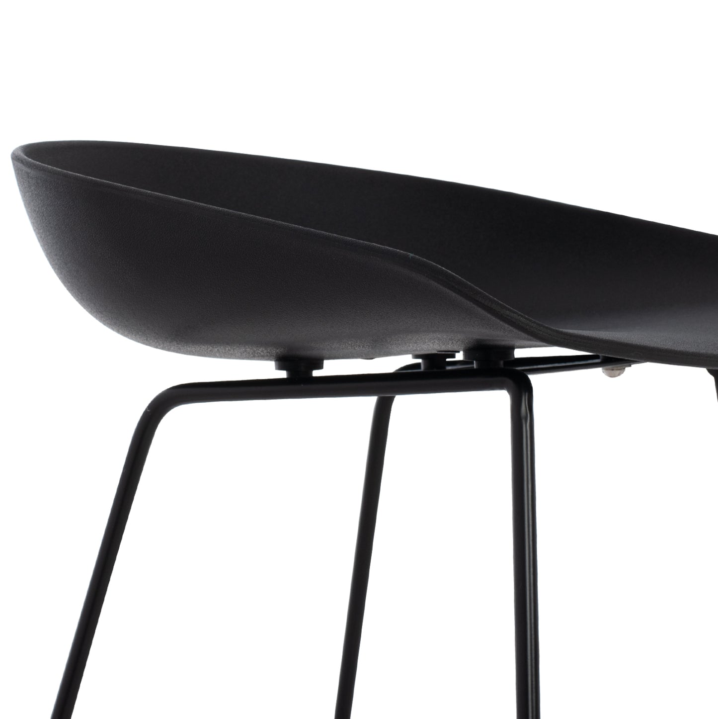 NAILA BAR STOOL BLACK MEDIUM HEIGHT 44x44x74