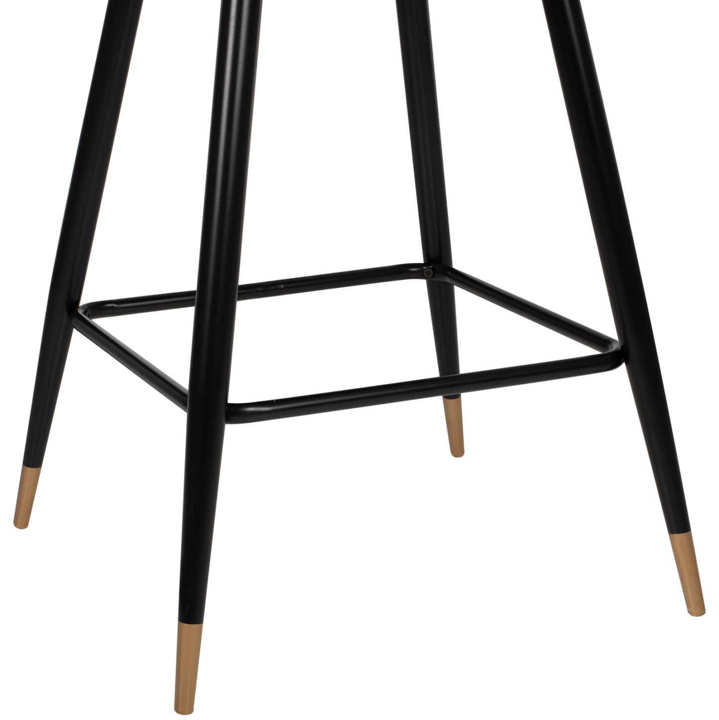BAR STOOL VESNA GREY VELVET METAL FRAME 50x50x90