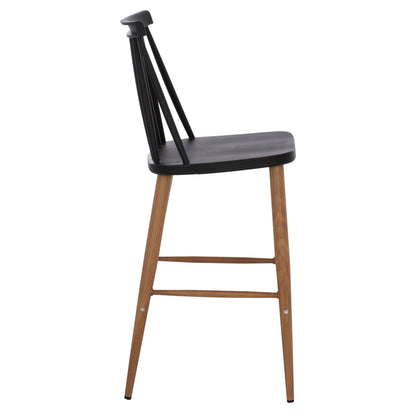 BAR STOOL VANESSA BLACK MEDIUM HEIGHT 43x45x97