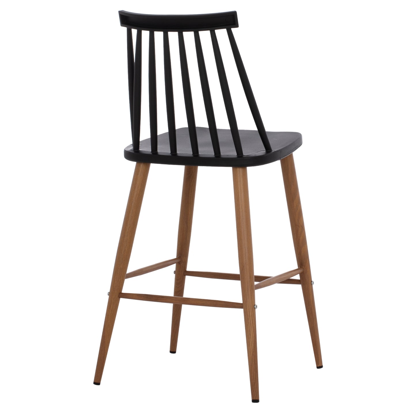 BAR STOOL VANESSA BLACK MEDIUM HEIGHT 43x45x97
