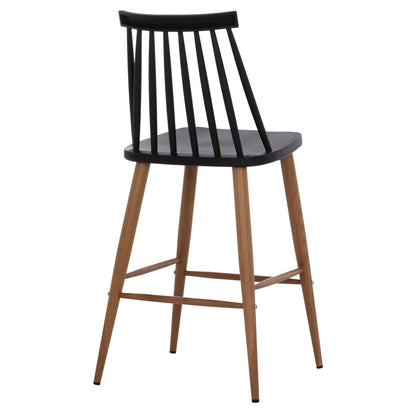 BAR STOOL VANESSA BLACK MEDIUM HEIGHT 43x45x97