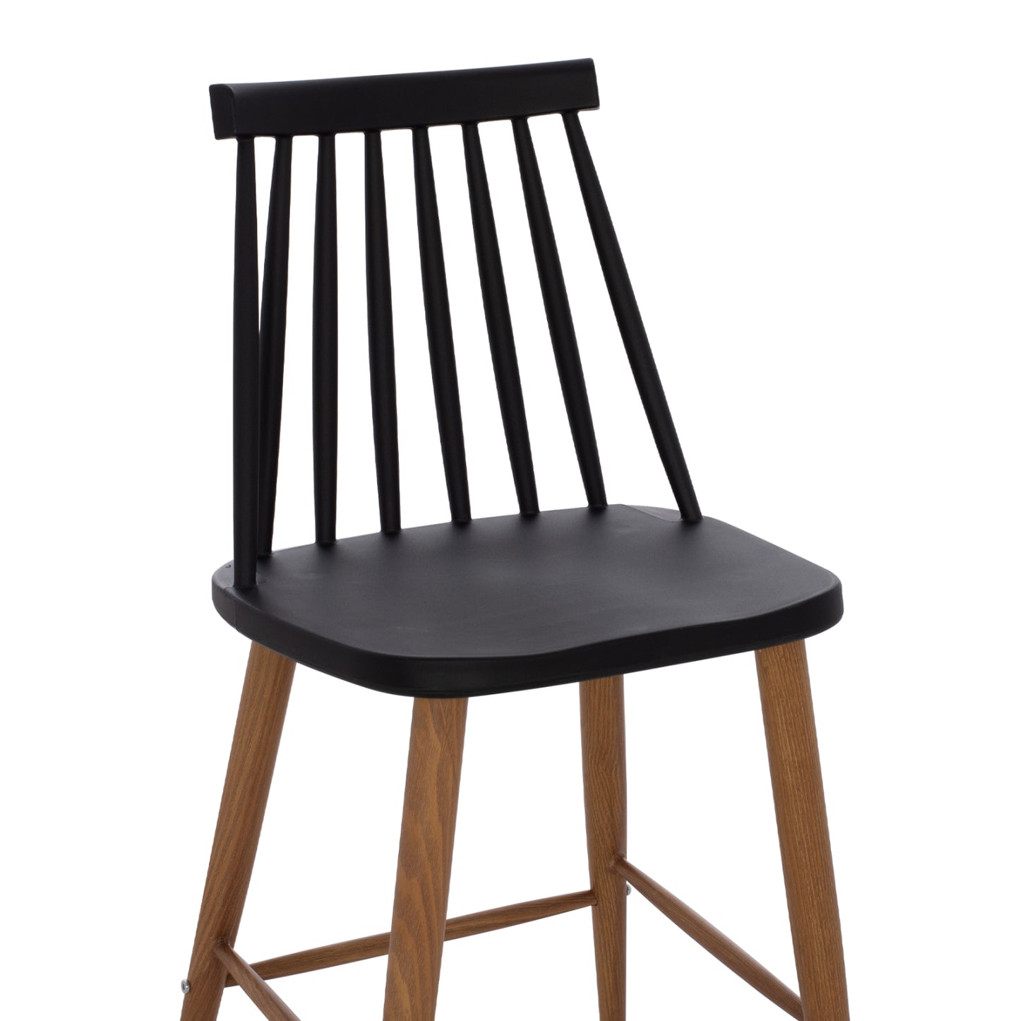 BAR STOOL VANESSA BLACK MEDIUM HEIGHT 43x45x97