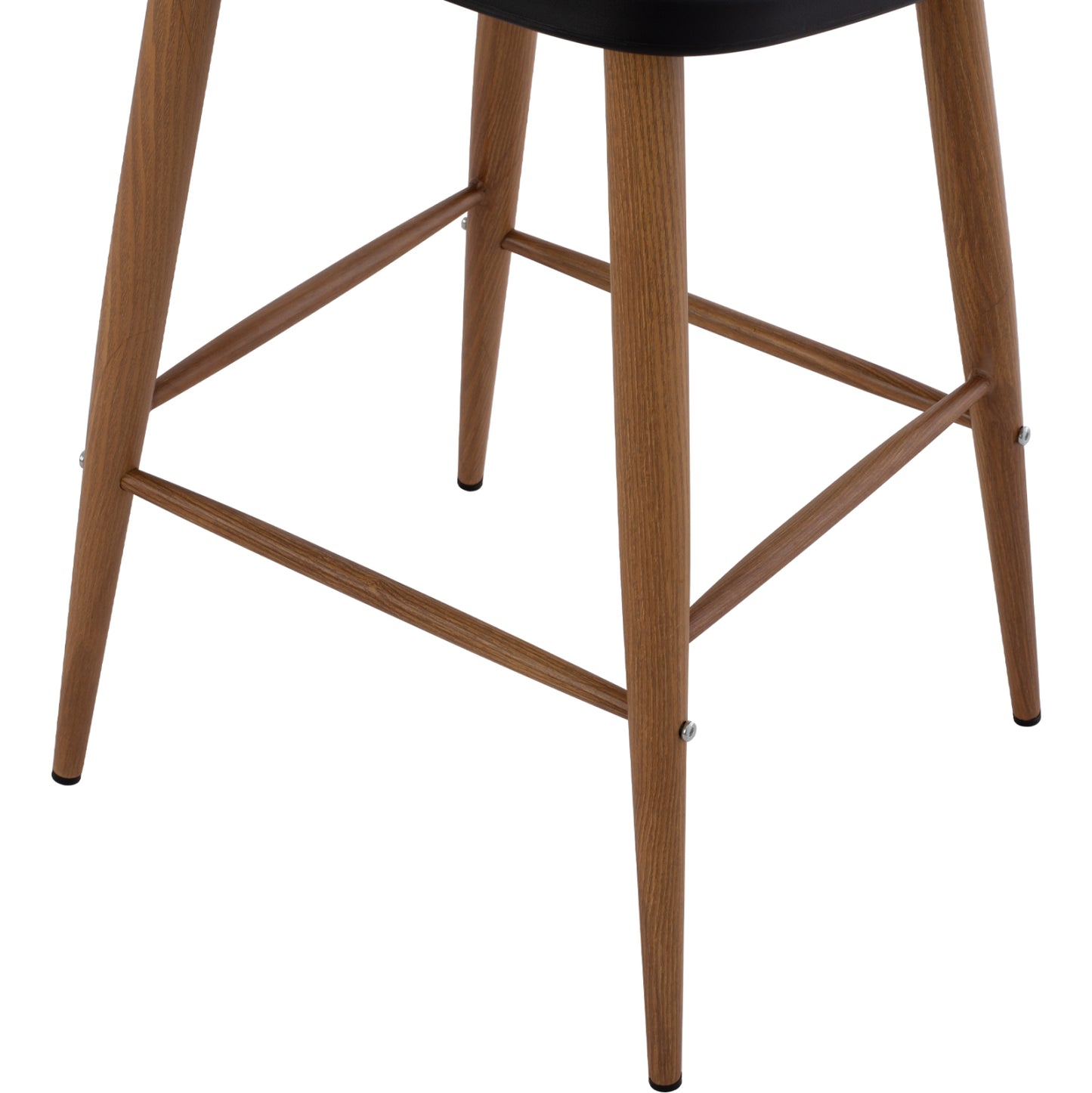 BAR STOOL VANESSA BLACK MEDIUM HEIGHT 43x45x97