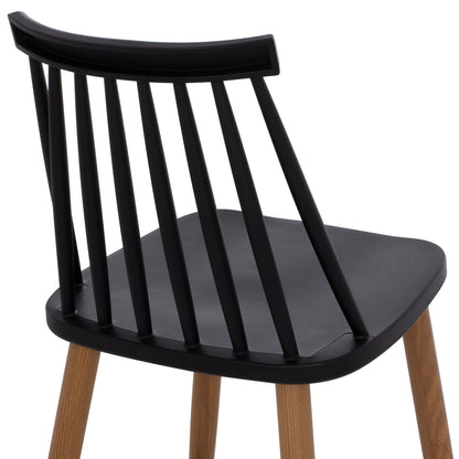 BAR STOOL VANESSA BLACK MEDIUM HEIGHT 43x45x97