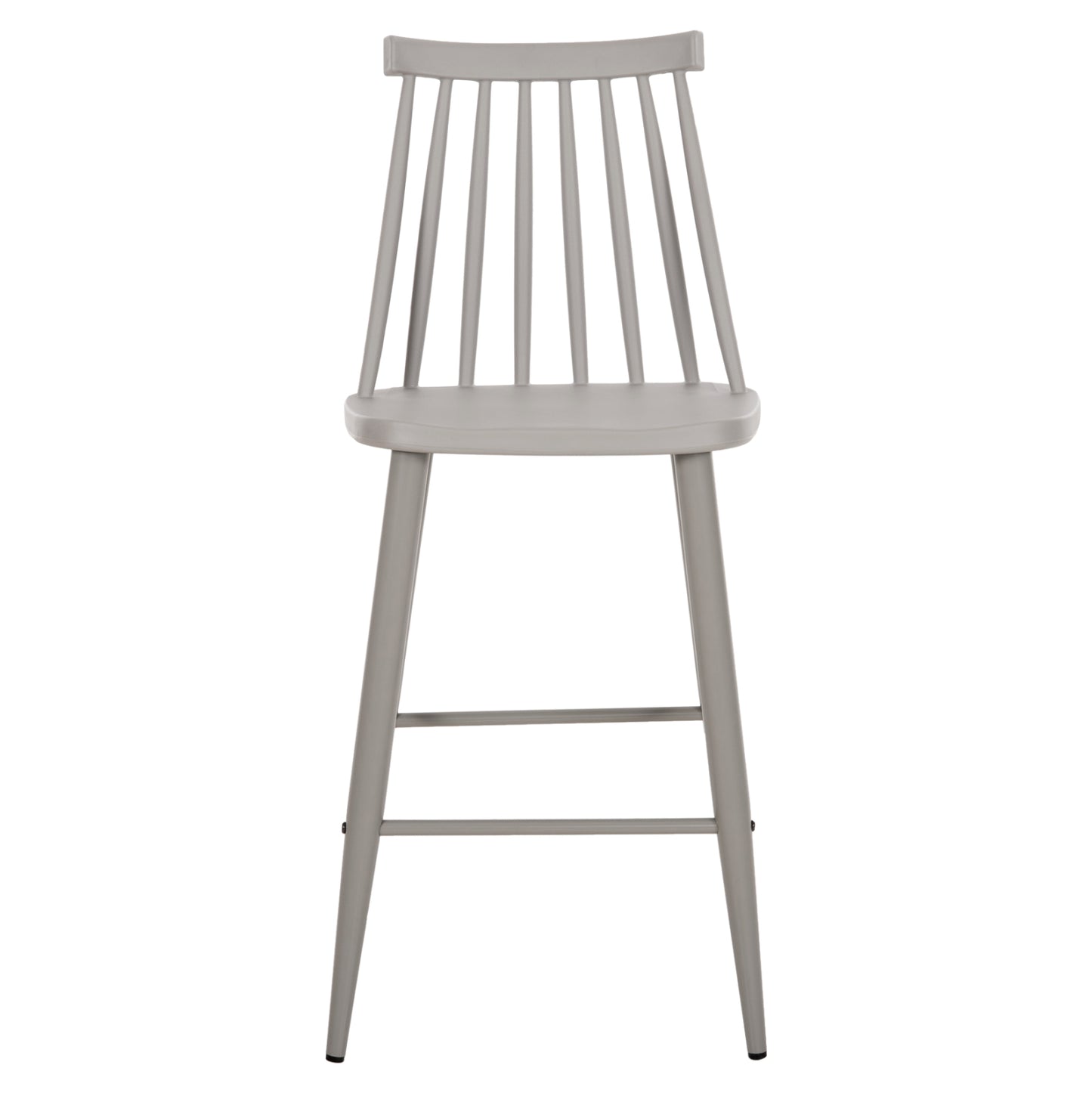 BAR STOOL MEDIUM HEIGHT VANESSA POLYPROPYLENE & METAL GREY 45,5x46x97