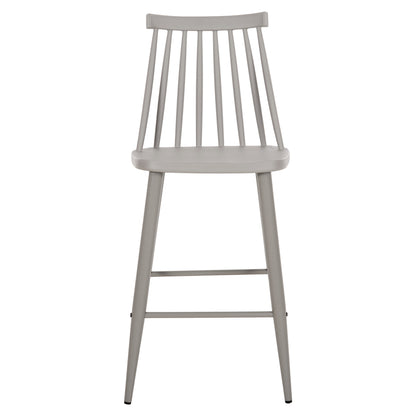 BAR STOOL MEDIUM HEIGHT VANESSA POLYPROPYLENE & METAL GREY 45,5x46x97