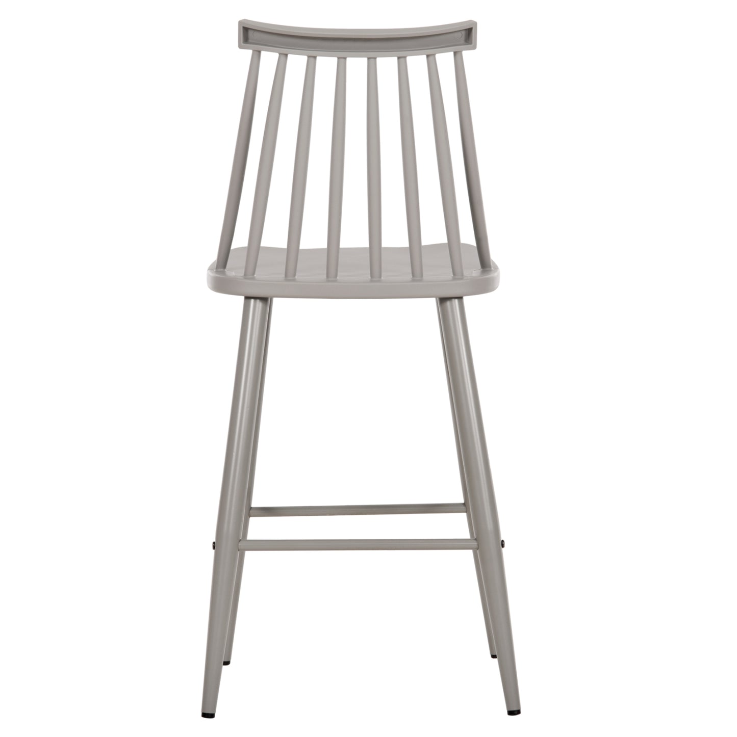 BAR STOOL MEDIUM HEIGHT VANESSA POLYPROPYLENE & METAL GREY 45,5x46x97