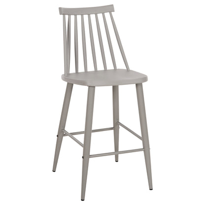 BAR STOOL MEDIUM HEIGHT VANESSA POLYPROPYLENE & METAL GREY 45,5x46x97