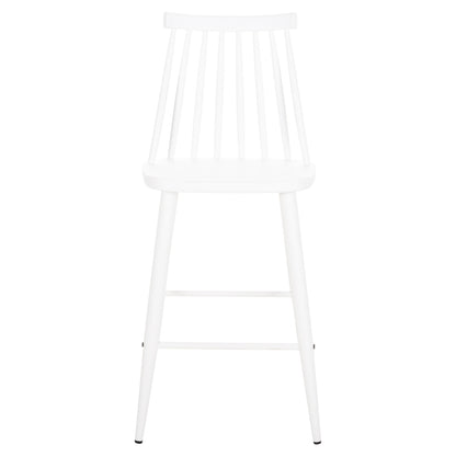 VANESSA MEDIUM HEIGHT BAR STOOL POLYPROPYLENE & METAL WHITE 45.5x46x97