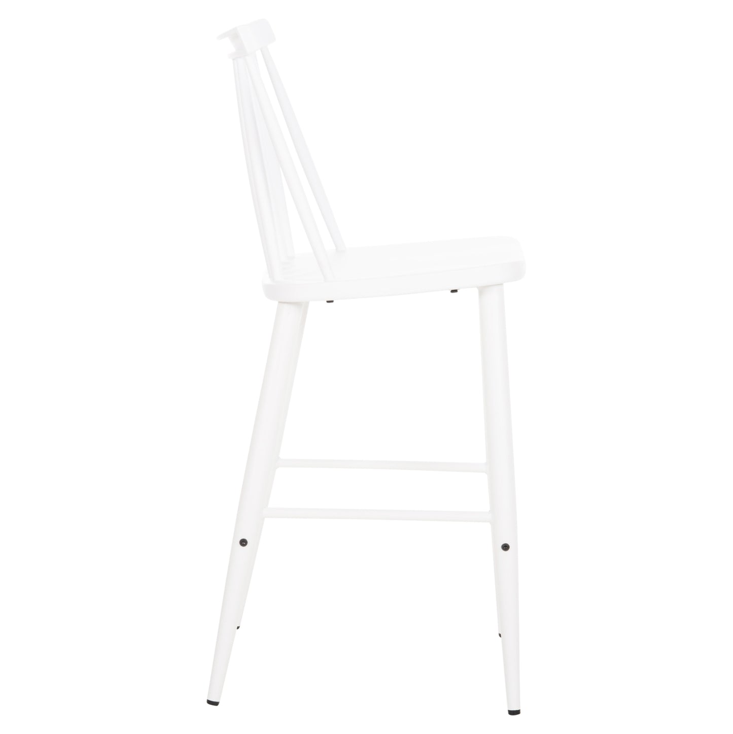 VANESSA MEDIUM HEIGHT BAR STOOL POLYPROPYLENE & METAL WHITE 45.5x46x97
