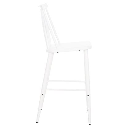 VANESSA MEDIUM HEIGHT BAR STOOL POLYPROPYLENE & METAL WHITE 45.5x46x97