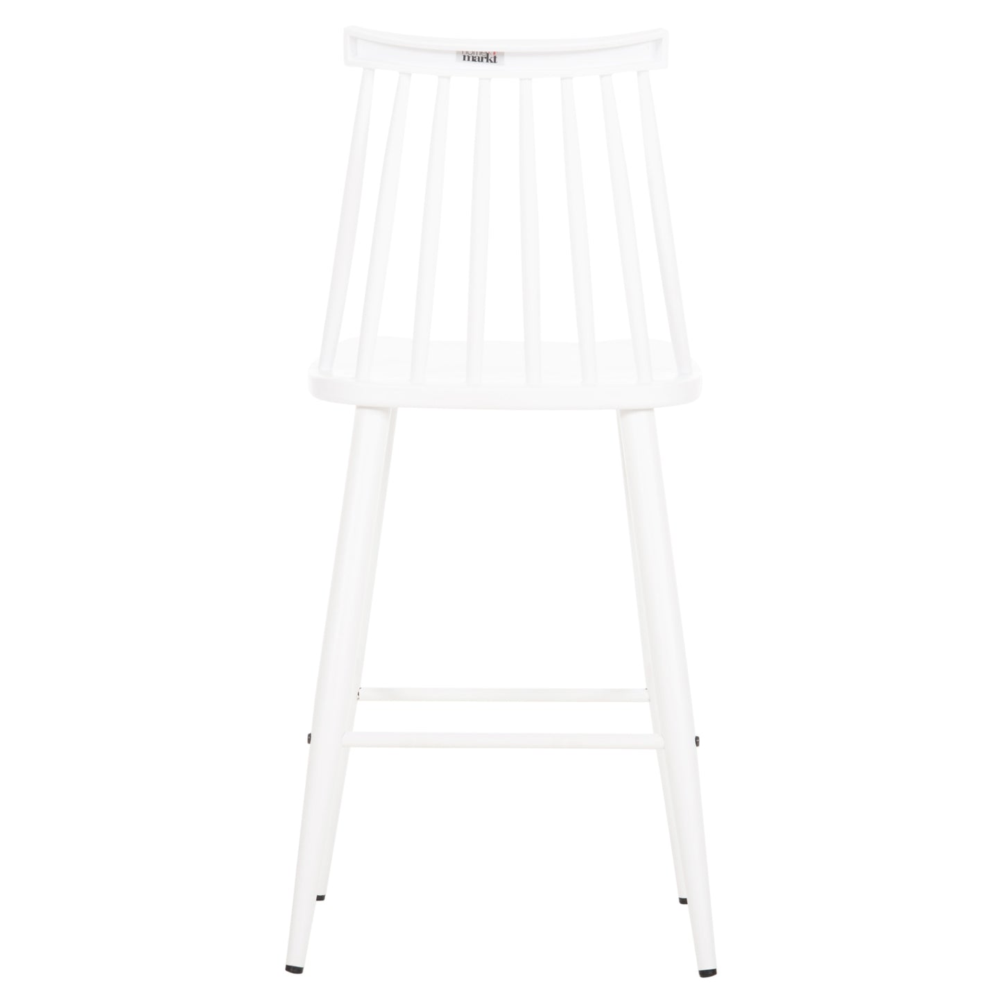VANESSA MEDIUM HEIGHT BAR STOOL POLYPROPYLENE & METAL WHITE 45.5x46x97