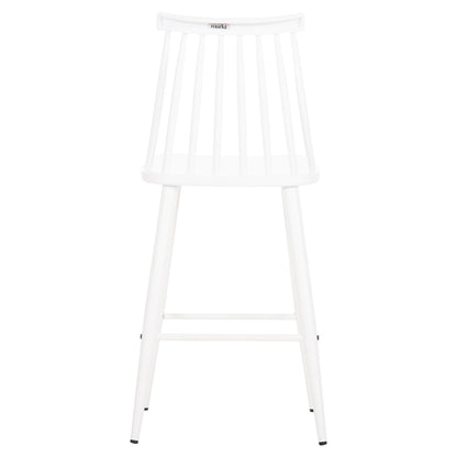 VANESSA MEDIUM HEIGHT BAR STOOL POLYPROPYLENE & METAL WHITE 45.5x46x97