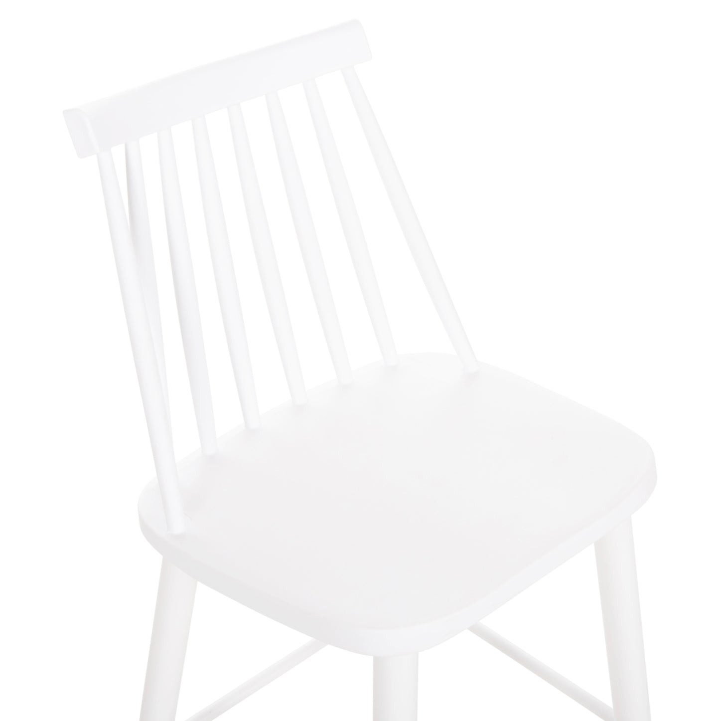 VANESSA MEDIUM HEIGHT BAR STOOL POLYPROPYLENE & METAL WHITE 45.5x46x97