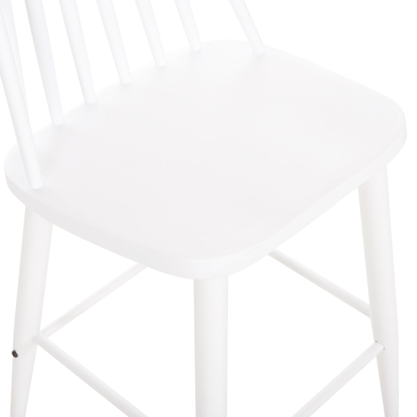 VANESSA MEDIUM HEIGHT BAR STOOL POLYPROPYLENE & METAL WHITE 45.5x46x97