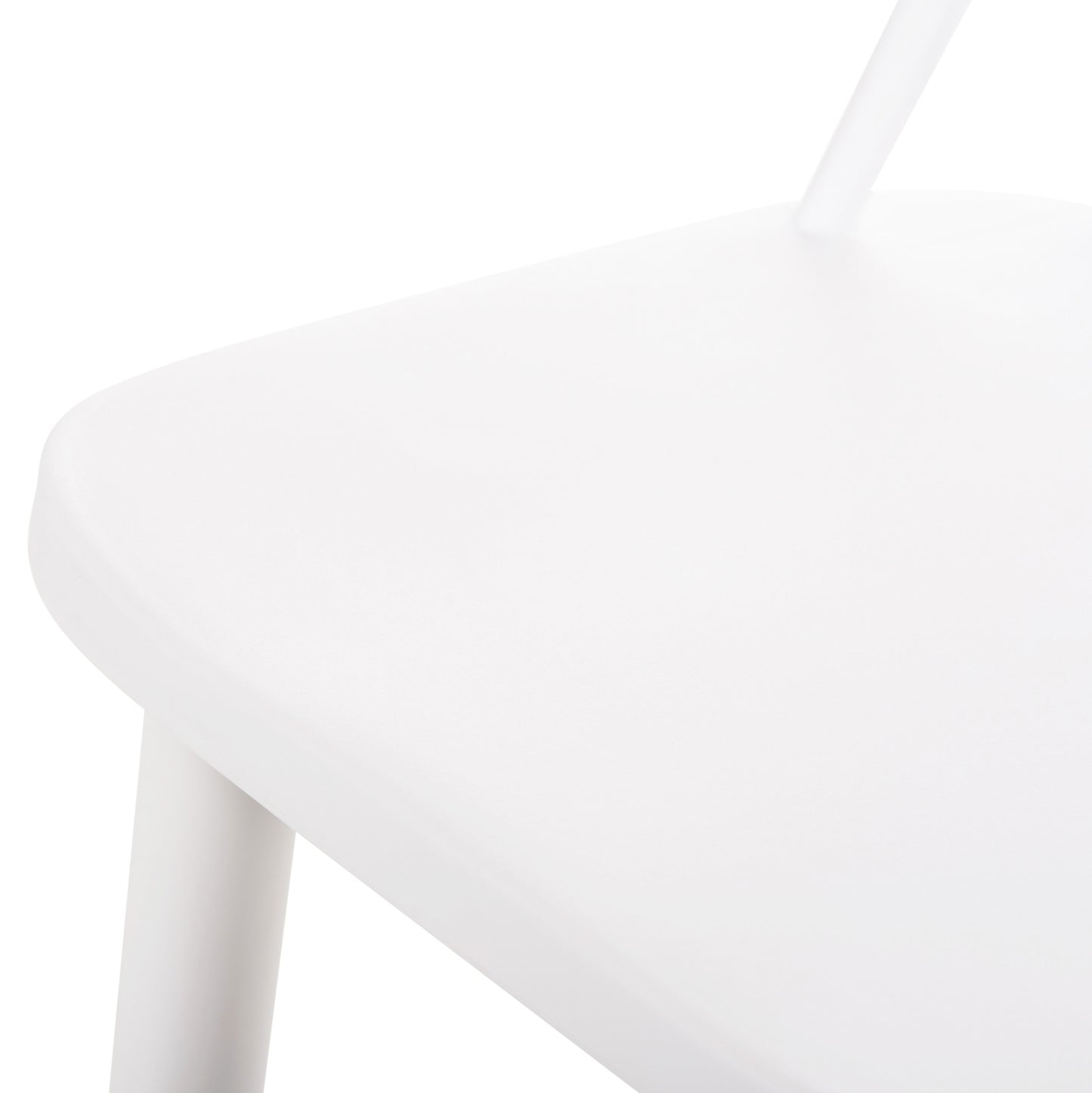 VANESSA MEDIUM HEIGHT BAR STOOL POLYPROPYLENE & METAL WHITE 45.5x46x97