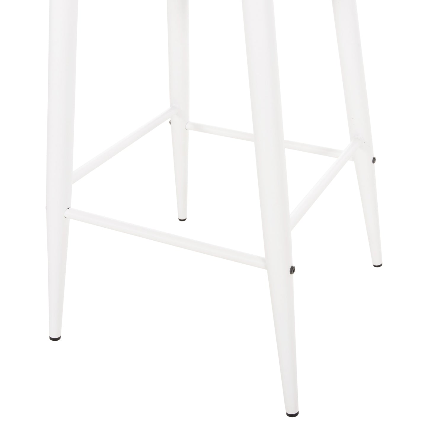 VANESSA MEDIUM HEIGHT BAR STOOL POLYPROPYLENE & METAL WHITE 45.5x46x97