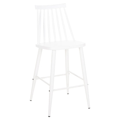 VANESSA MEDIUM HEIGHT BAR STOOL POLYPROPYLENE & METAL WHITE 45.5x46x97