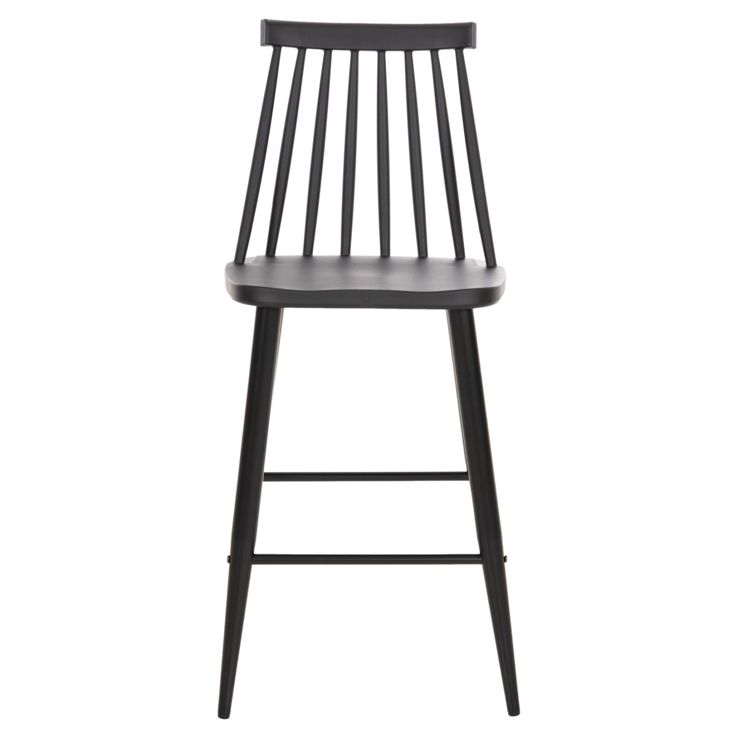 BAR STOOL MEDIUM HEIGHT VANESSA POLYPROPYLENE & METAL BLACK 45,5x46x97