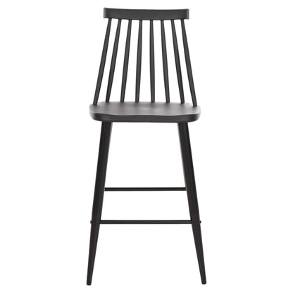 BAR STOOL MEDIUM HEIGHT VANESSA POLYPROPYLENE & METAL BLACK 45,5x46x97