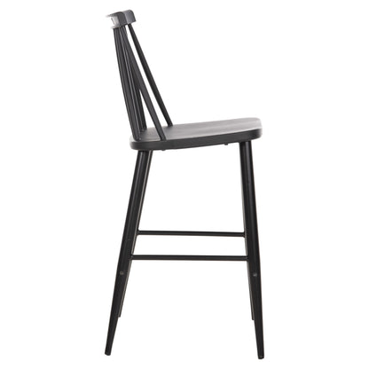 BAR STOOL MEDIUM HEIGHT VANESSA POLYPROPYLENE & METAL BLACK 45,5x46x97