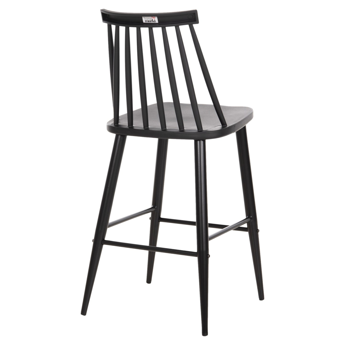 BAR STOOL MEDIUM HEIGHT VANESSA POLYPROPYLENE & METAL BLACK 45,5x46x97