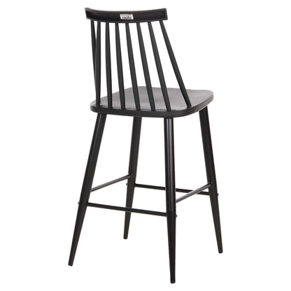 BAR STOOL MEDIUM HEIGHT VANESSA POLYPROPYLENE & METAL BLACK 45,5x46x97