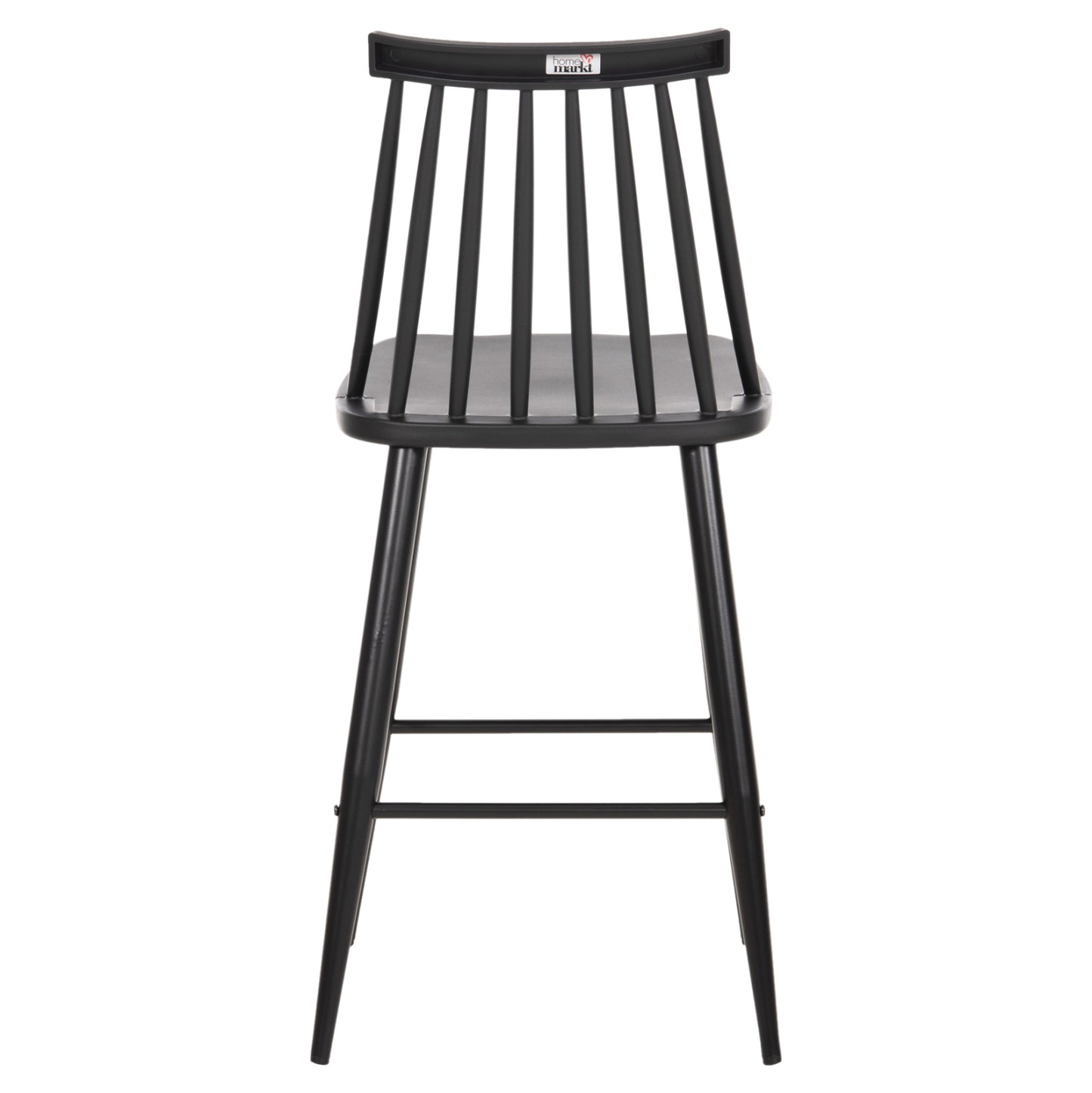 BAR STOOL MEDIUM HEIGHT VANESSA POLYPROPYLENE & METAL BLACK 45,5x46x97