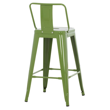 ΣΚΑΜΠΟ ΜΠΑΡ ΜΕΣΑΙΟΥ ΥΨΟΥΣ ΜΕΤΑΛΛΙΚΟ MELITA PRO LIGHT OLIVE GREEN 43x43x88