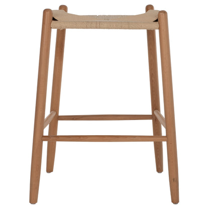 BAR STOOL BRAVE MEDIUM HEIGHT BEECH ROPE 53x46x69