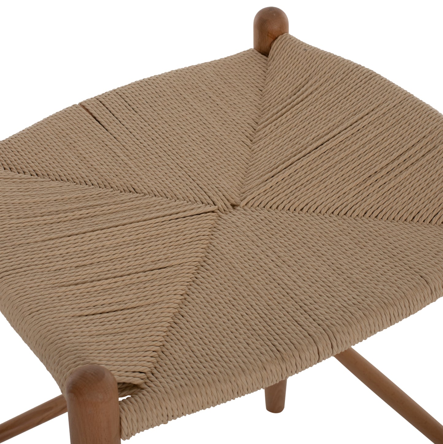 BAR STOOL BRAVE MEDIUM HEIGHT BEECH ROPE 53x46x69
