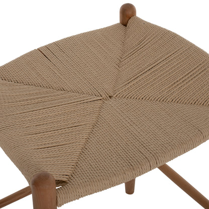 BAR STOOL BRAVE MEDIUM HEIGHT BEECH ROPE 53x46x69
