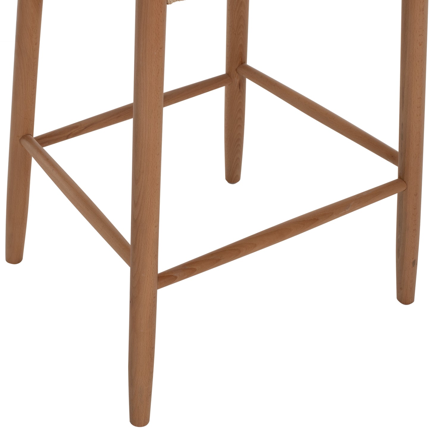 BAR STOOL BRAVE MEDIUM HEIGHT BEECH ROPE 53x46x69