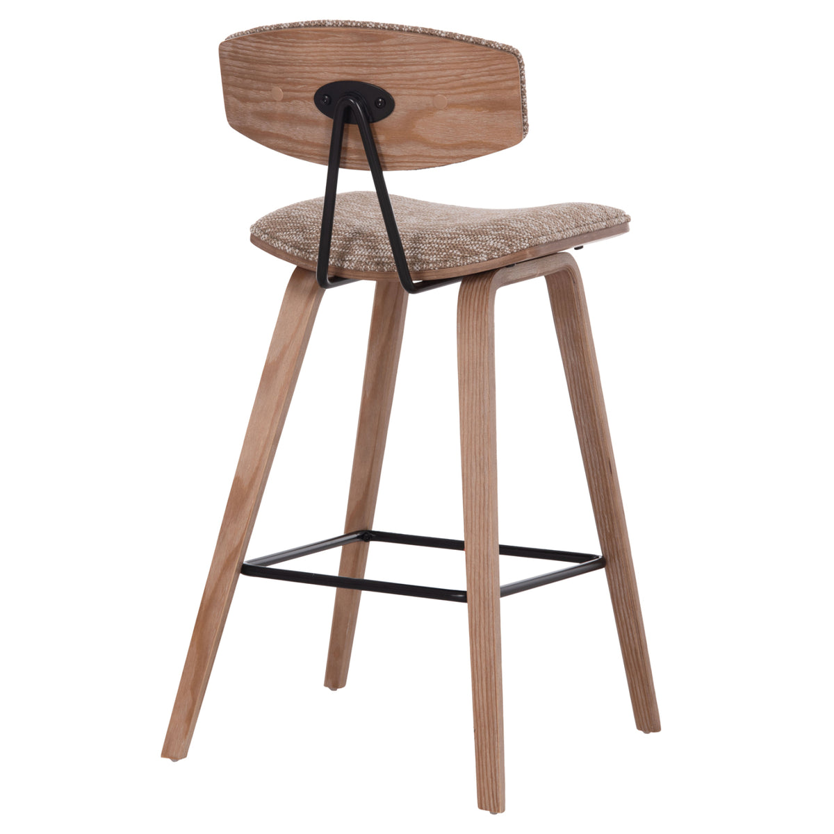 ΣΚΑΜΠΟ ΜΠΑΡ ΜΕΣ. ΥΨΟΥΣ INOVER PLYWOOD ΣΕ WHITEWASH ΚΑΦΕ ΥΦΑΣΜΑ 50x48x90