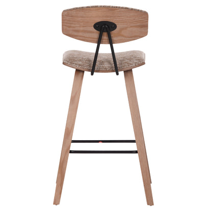 ΣΚΑΜΠΟ ΜΠΑΡ ΜΕΣ. ΥΨΟΥΣ INOVER PLYWOOD ΣΕ WHITEWASH ΚΑΦΕ ΥΦΑΣΜΑ 50x48x90