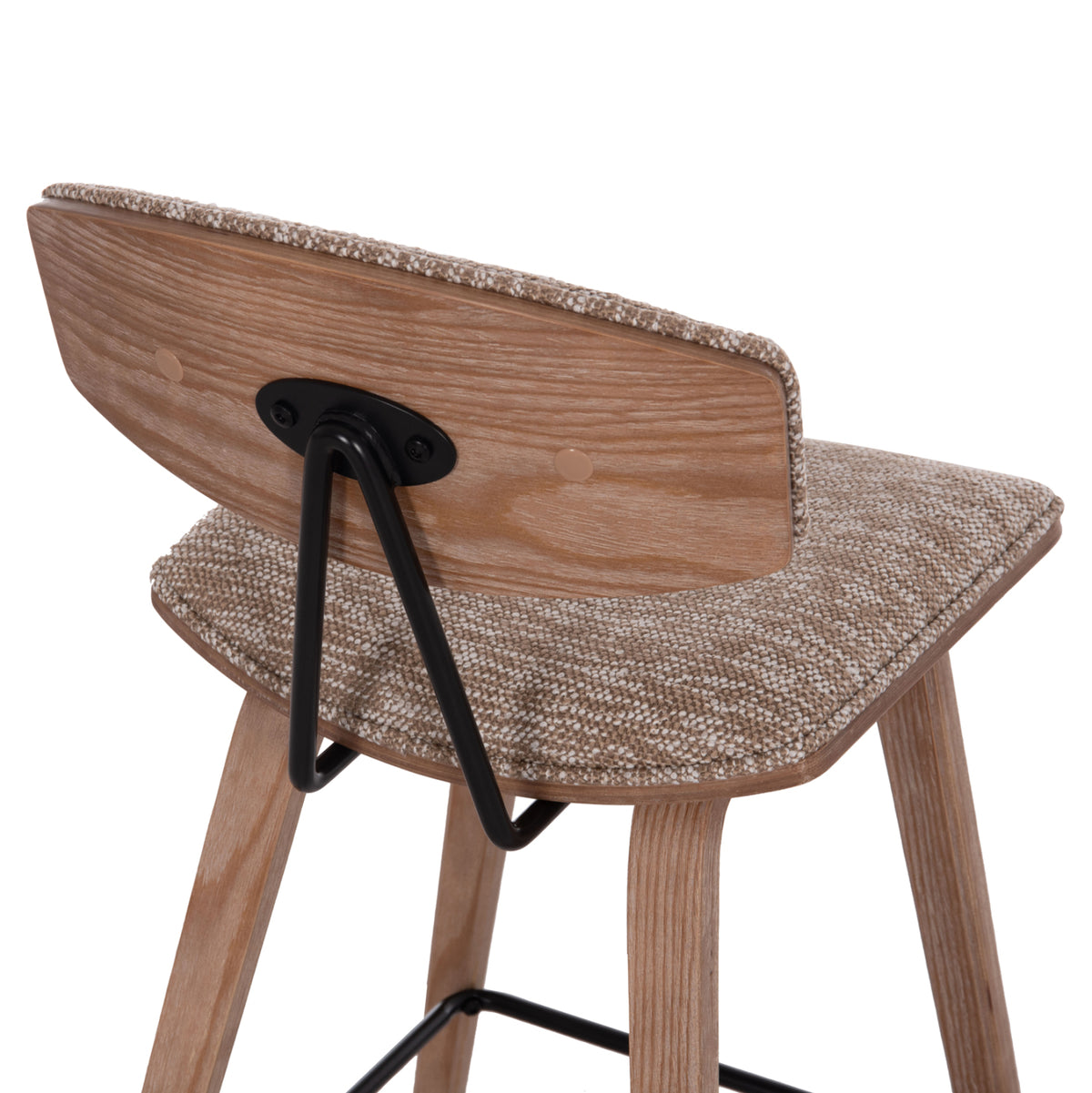 ΣΚΑΜΠΟ ΜΠΑΡ ΜΕΣ. ΥΨΟΥΣ INOVER PLYWOOD ΣΕ WHITEWASH ΚΑΦΕ ΥΦΑΣΜΑ 50x48x90