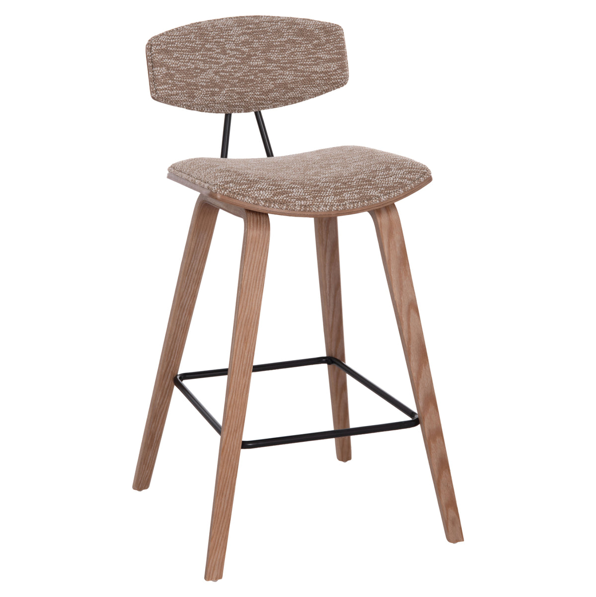 ΣΚΑΜΠΟ ΜΠΑΡ ΜΕΣ. ΥΨΟΥΣ INOVER PLYWOOD ΣΕ WHITEWASH ΚΑΦΕ ΥΦΑΣΜΑ 50x48x90
