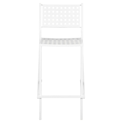 OLYMPIAS METAL BAR STOOL IN WHITE 47x58x111