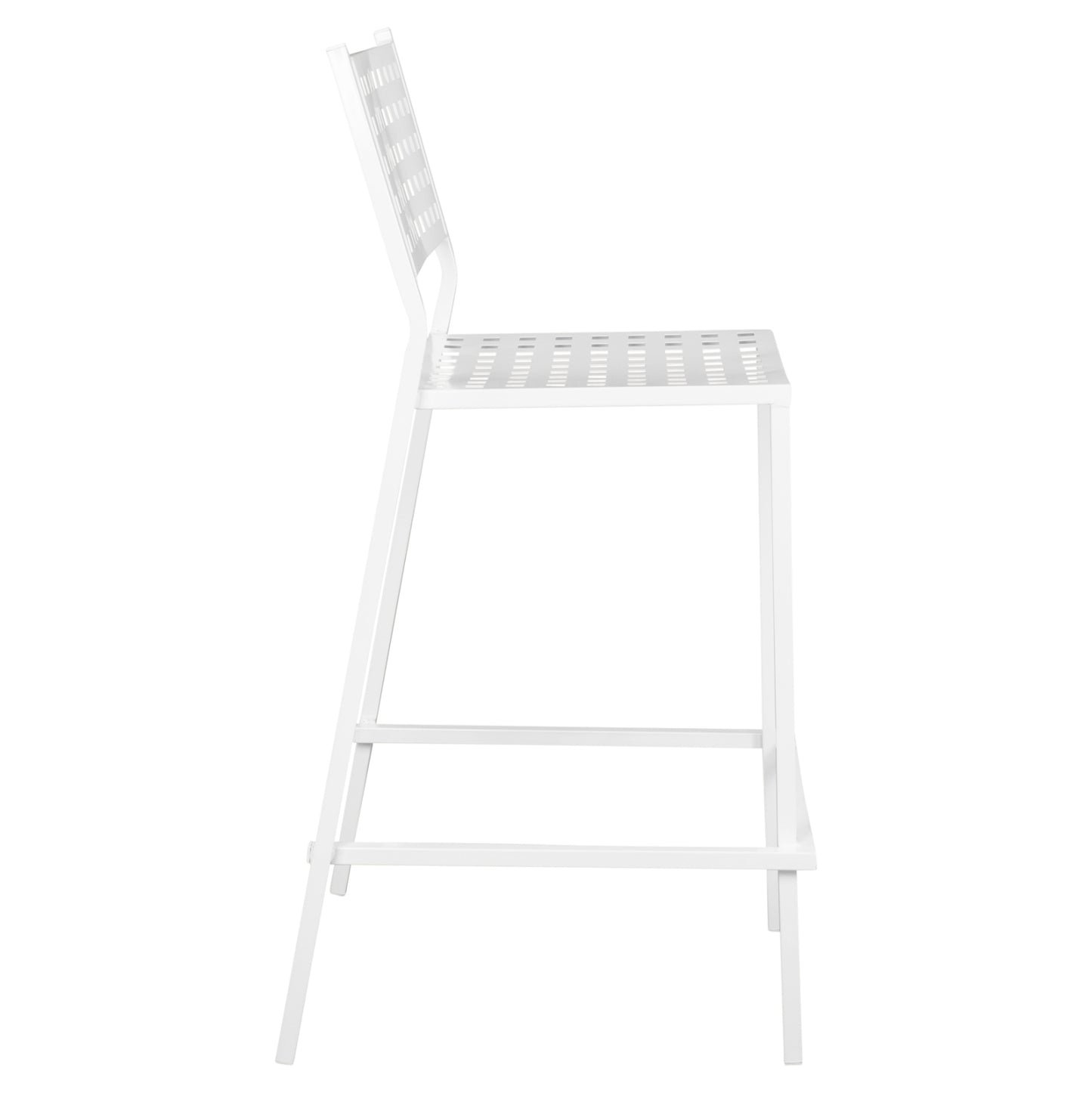 OLYMPIAS METAL BAR STOOL IN WHITE 47x58x111